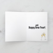 Beautiful Blue Shinning Stars on Christmas Tree   カード (内部)