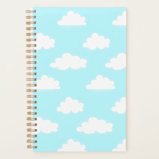 Beautiful Blue Sky Print Notebook Planner プランナー手帳 (正面)