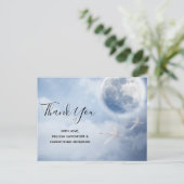 Beautiful Blue Sky with Flying Swans ポストカード (スタンド正面)