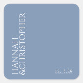 Beautiful Blue Wedding スクエアシール (正面)