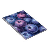 Beautiful Blueberries | Fruit Painting ノートブック (右側)