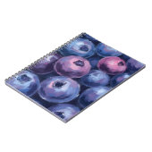 Beautiful Blueberries | Fruit Painting ノートブック (左側)