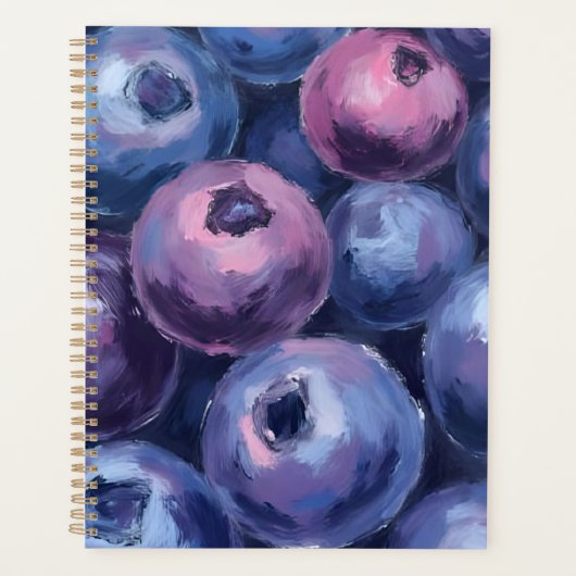 Beautiful Blueberries | Fruit Painting プランナー手帳 (正面)