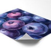 Beautiful Blueberries | Fruit Painting ポスター (角)