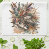 Beautiful Boho Horse キッチンタオル (折り畳み)