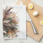 Beautiful Boho Horse  キッチンタオル (四つ折り)