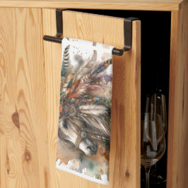 Beautiful Boho Horse  キッチンタオル