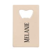 Beautiful Boho Horse クレジットカード栓抜き (裏面)