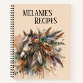 Beautiful Boho Horse  ノートブック (正面)