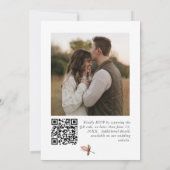 Beautiful boho rose & neutral wedding  招待状 (裏面)