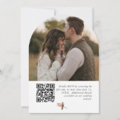 Beautiful boho rose & neutral wedding  招待状 (裏面)