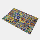Beautiful Boho Talavera Tiles ドアマット (アングル)