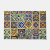 Beautiful Boho Talavera Tiles ドアマット (正面)