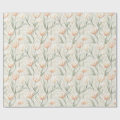 Beautiful Boho Tulip Flower Wrapping Paper ラッピングペーパー (フラット)