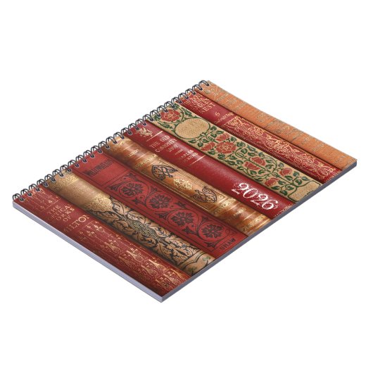 Beautiful Book Spines 2026 ノートブック (左側)