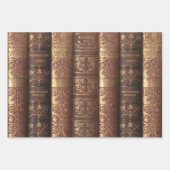 Beautiful Book Spines (Antique & Art Nouveau) ラッピングペーパーシート (正面2)
