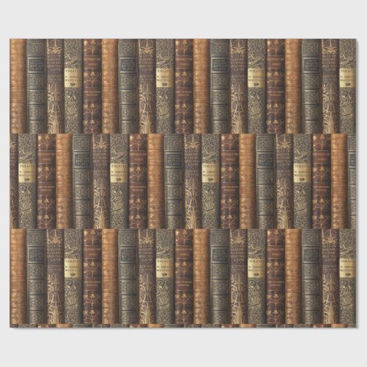 Beautiful Book Spines (Theatre) ラッピングペーパー (フラット)