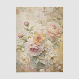 Beautiful Boquet of Pastel Flowers Background 薄葉紙
