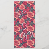 Beautiful Botanical Rose Wedding メニュー (裏面)