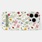 Beautiful Botanical Wildflowers Name  Case-Mate iPhoneケース (裏面 (横))