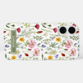 Beautiful Botanical Wildflowers Name Case-Mate iPhoneケース (裏面 (横))