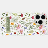 Beautiful Botanical Wildflowers Name Case-Mate iPhoneケース (裏面 (横))
