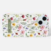 Beautiful Botanical Wildflowers Name  Case-Mate iPhoneケース (裏面 (横))