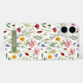 Beautiful Botanical Wildflowers Name Case-Mate iPhoneケース (裏面 (横))