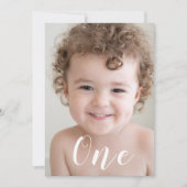 Beautiful Boys 1st Birthdayパーティー写真&スクリプト 招待状 (正面)