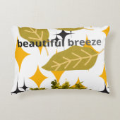 Beautiful Breeze Botanical Throw Pillow アクセントクッション (正面)