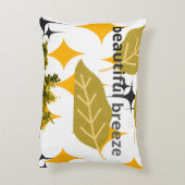 Beautiful Breeze Botanical Throw Pillow アクセントクッション (裏面(縦))
