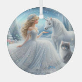 Beautiful bride fantasy ornament ガラスオーナメント (正面)