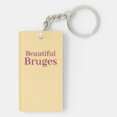 Beautiful Bruges. Acryl Sleutelhanger キーホルダー (裏面)
