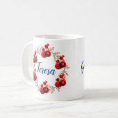 Beautiful bunch flowers  コーヒーマグカップ (正面左)