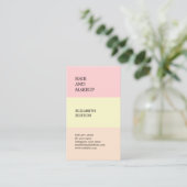 Beautiful business card in pastel colors. 名刺 (スタンド正面)