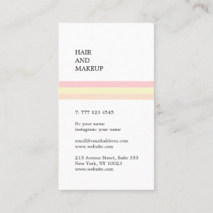 Beautiful business card in pastel colors. 名刺