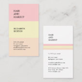 Beautiful business card in pastel colors. 名刺 (正面/裏面)