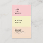 Beautiful business card in pastel colors. 名刺 (正面)