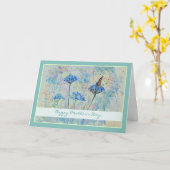 Beautiful Butterfly Flower Mother's Day Card カード (黄色い花)
