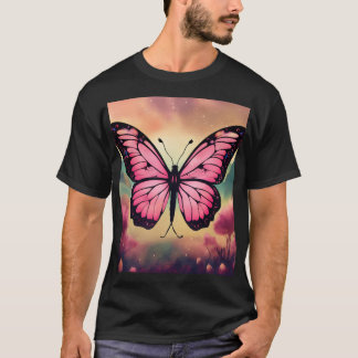 Beautiful Butterfly Graphic T-Shirt – Stylish Natu Tシャツ