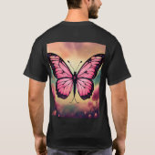 Beautiful Butterfly Graphic T-Shirt – Stylish Natu Tシャツ (裏面)