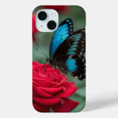 Beautiful Butterfly Red Rose - Case-Mate iPhoneケース (裏面)