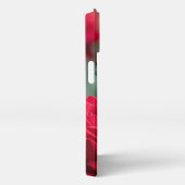 Beautiful Butterfly Red Rose - iPhoneケース (右側面)