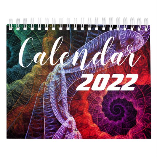 Beautiful Calendar 2022 with Fractal Art カレンダー (カバー)