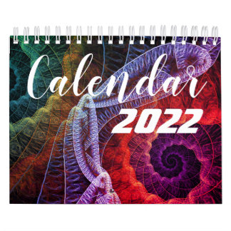 Beautiful Calendar 2022 with Fractal Art カレンダー