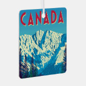 Beautiful Canadian Mountains Ornament メタルオーナメント (正面右)