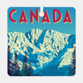 Beautiful Canadian Mountains Ornament メタルオーナメント (裏面)