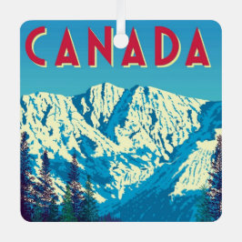 Beautiful Canadian Mountains Ornament メタルオーナメント