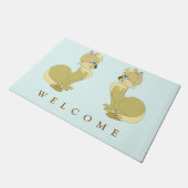 Beautiful Cat Doormat – カスタマイズ可能 ドアマット (アングル)