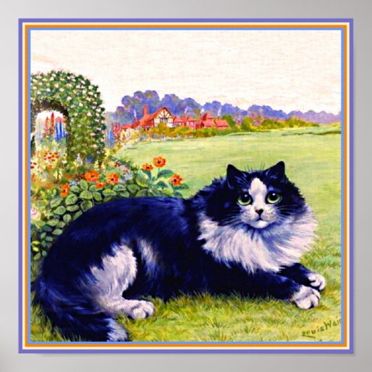 Beautiful Cat, named Peter, Louis Wain famous Pet ポスター (正面)